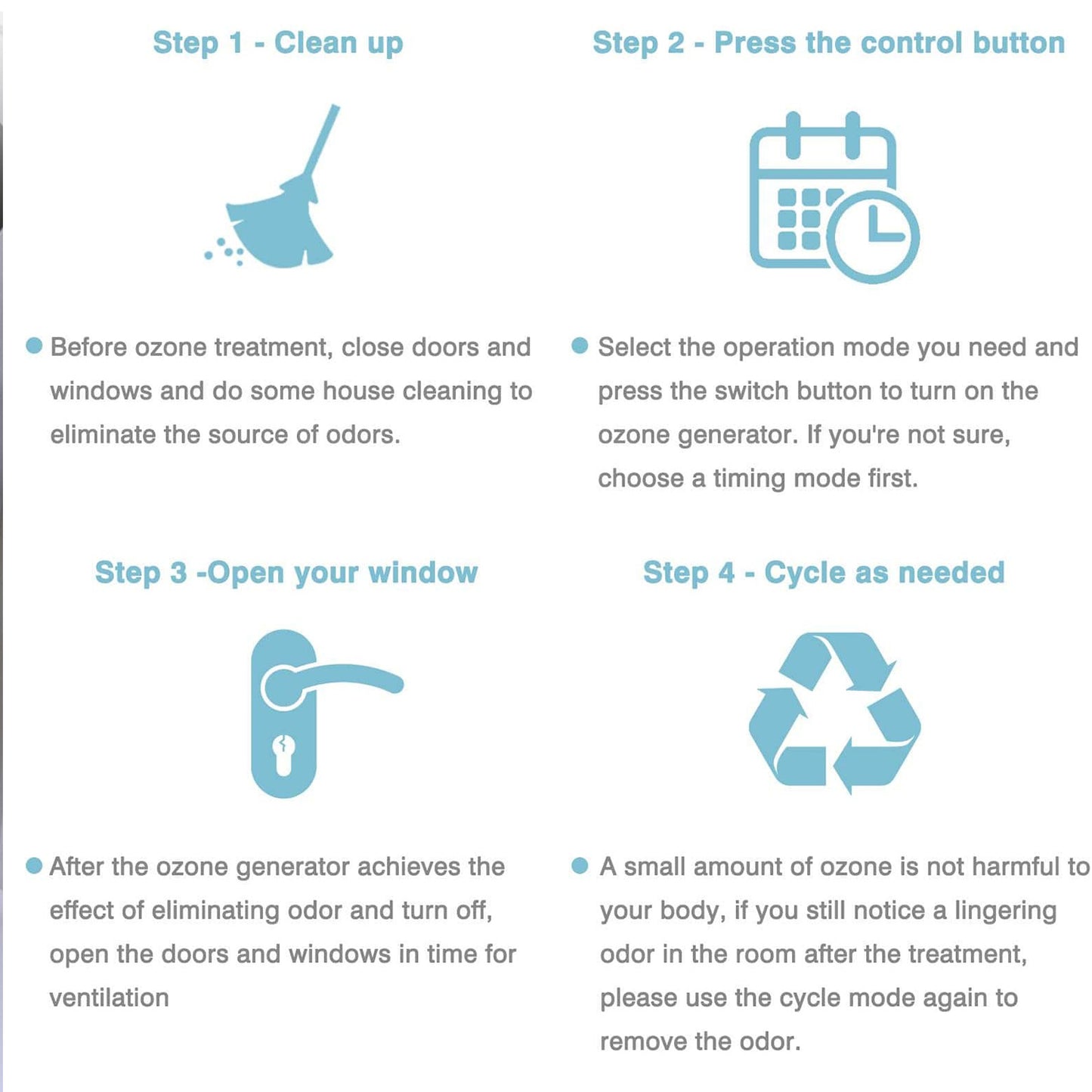 ORFELD Portable Ozone Generator, HOMPANY Mini Ozone Generator with LED Indicator Light for Car, Shoe Cabinet, Wardrobe, Room, RV, Pet Home