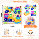 Savejoy Wooden Animal Jigsaw Puzzle Set - 3D Smooth Surface, Rich Colors,with Drawing Board for Kids' Age 3＋ Early Learning & Fun,2Pcs