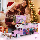 aveJoy Remote Control Cars, RC Car Recreational Vehicle, Toys Campervan RC Motorhome for Kids Boys Girls, with Playset, Pink