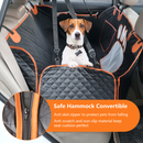 Waterproof Dog Car Hammock Nonslip Backseat Dog Cover with Mesh Window 600D Scratchproof Pet Seat Protector for Cars, Trucks and SUVs