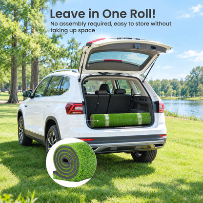 ORFELD 6 x 4 ft Golf Hitting Mat, 9-Hole Dual Turf Practice Mat with 18mm EVA Foam Base, Ball Tray, Alignment Guide, Indoor Outdoor