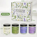 ORFELD Scented Candles Set, 4 Pack 32oz Soy Candles for Home Scented, Gifts for Women Men