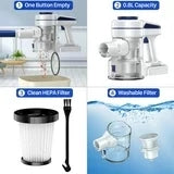 ORFELD Cordless Vacuum Cleaner, 35KPa 45mins Stick Vacuum Lightweight for Hardwood Carpet Pet, V19