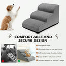 CAUTUM Dog Stairs 3 Tier Non-Slip Pet Stairs Dog Ramp for Couch and Bed, Dog Stairs for Small Pets Cats