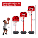 SaveJoy Basketball Hoop for Kids, Adjustable Indoor Basketball Hoop for Age 2-5-8