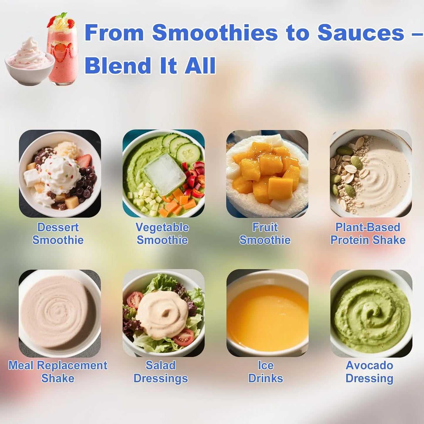 ORFELD Personal Portable Blender, Small Kitchen Appliances Blender Cup for Shakes and Smoothies Rechargeable Shaker Bottle, 20oz