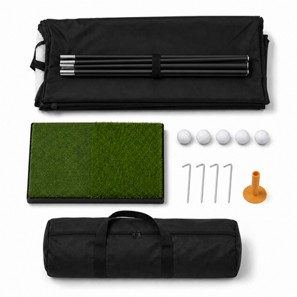 ORFELD Golf Net with Practice Mat, Golf Hitting Aid Nets 10x7FT for Backyard Driving Chipping Training Swing, Gifts for Men Dad and Golfer