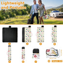 Large 79"x79" Waterproof Picnic Blanket,CAUTUM 3 Layered Foldable Outdoor Picnic Mat