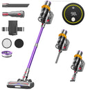 ANYSON Cordless Vacuum Cleaner, 50Kpa Stick Vacuum, 70min Runtime Floor Pet Carpet Vacuum, Purple