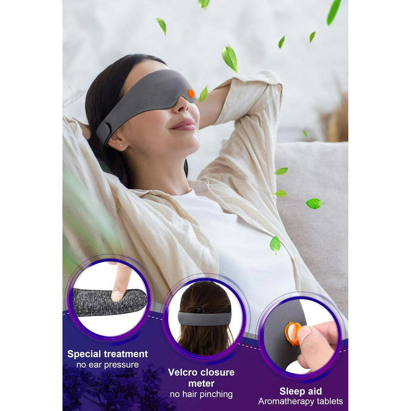 CAUTUM 3D Aroma Sleep Mask, Aromatherapy Ultra Soft 3D Eye Mask