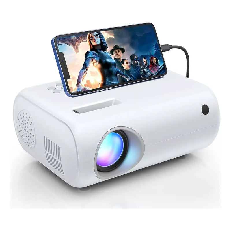 ORFELD Mini Projector, Native 1080P Outdoor Movie Projector, Led HDMI Projector, 9000 Lux x120"