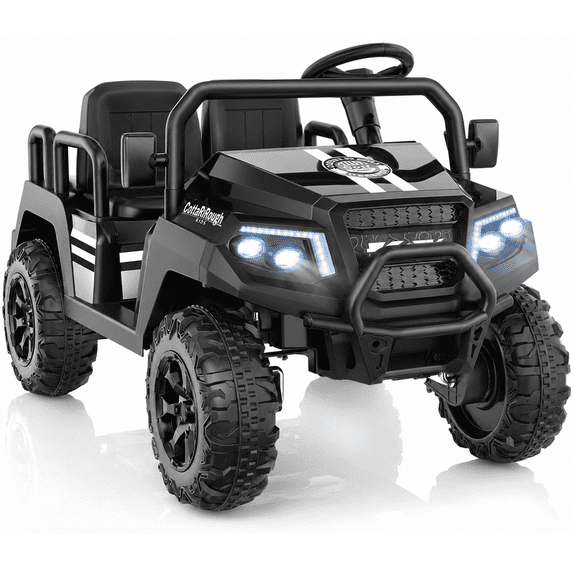 SaveJoy 24V 4 Seater Powered Ride on Car with Parent Remote Control, Electric Car Ride on Toys, Ages 3-8 Gifts