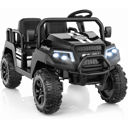 SaveJoy 24V 4 Seater Powered Ride on Car with Parent Remote Control, Electric Car Ride on Toys, Ages 3-8 Gifts