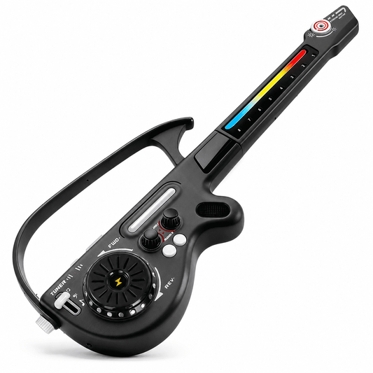 SaveJoy Kids Guitar Toy Multi-Functional Electric Guitar with Light & DJ Turntable,Rechargeable Bluetooth Musical Instrument for Toddlers Ages 3-7, Perfect Gift for Boys & Girls