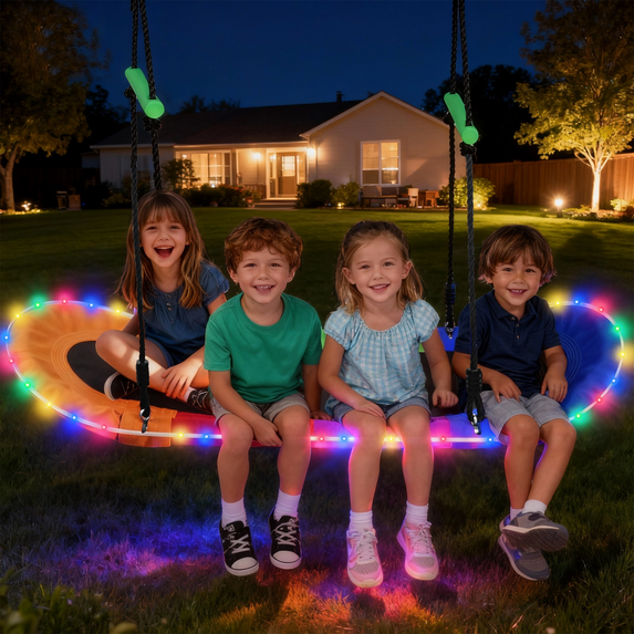 SaveJoy Outdoor Swing, Giant Tree Swing for Kids Todderls Adults