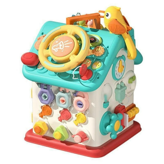 SAVEJOY Baby Activity Toy with Music,6 in 1 Learning Toys for Toddlers,Educational Toys for Kids Infants Busy Toys 6-12 Months