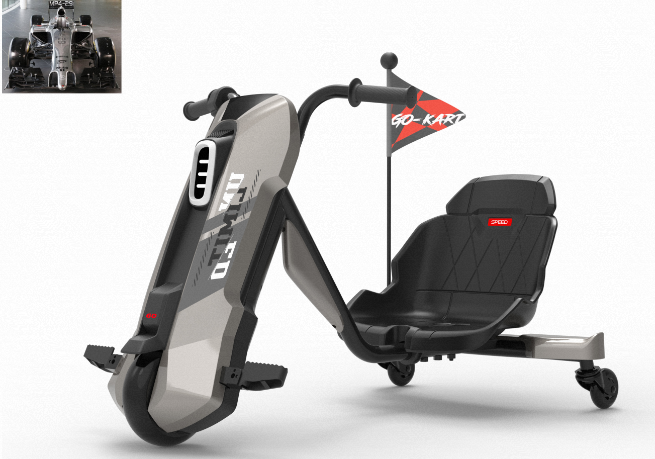 ORFELD 24V Ride on Toys for Kids, Licensed McLaren Electric Go Kart Powered Ride On Car with Adjustable Seat for Big Kids 3+ Boys Girls, Black