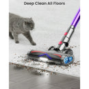 ANYSON Cordless Vacuum Cleaner, 50Kpa Stick Vacuum, 70min Runtime Floor Pet Carpet Vacuum, Purple