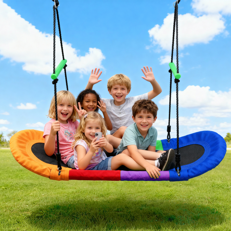SaveJoy Outdoor Swing, Giant Tree Swing for Kids Todderls Adults