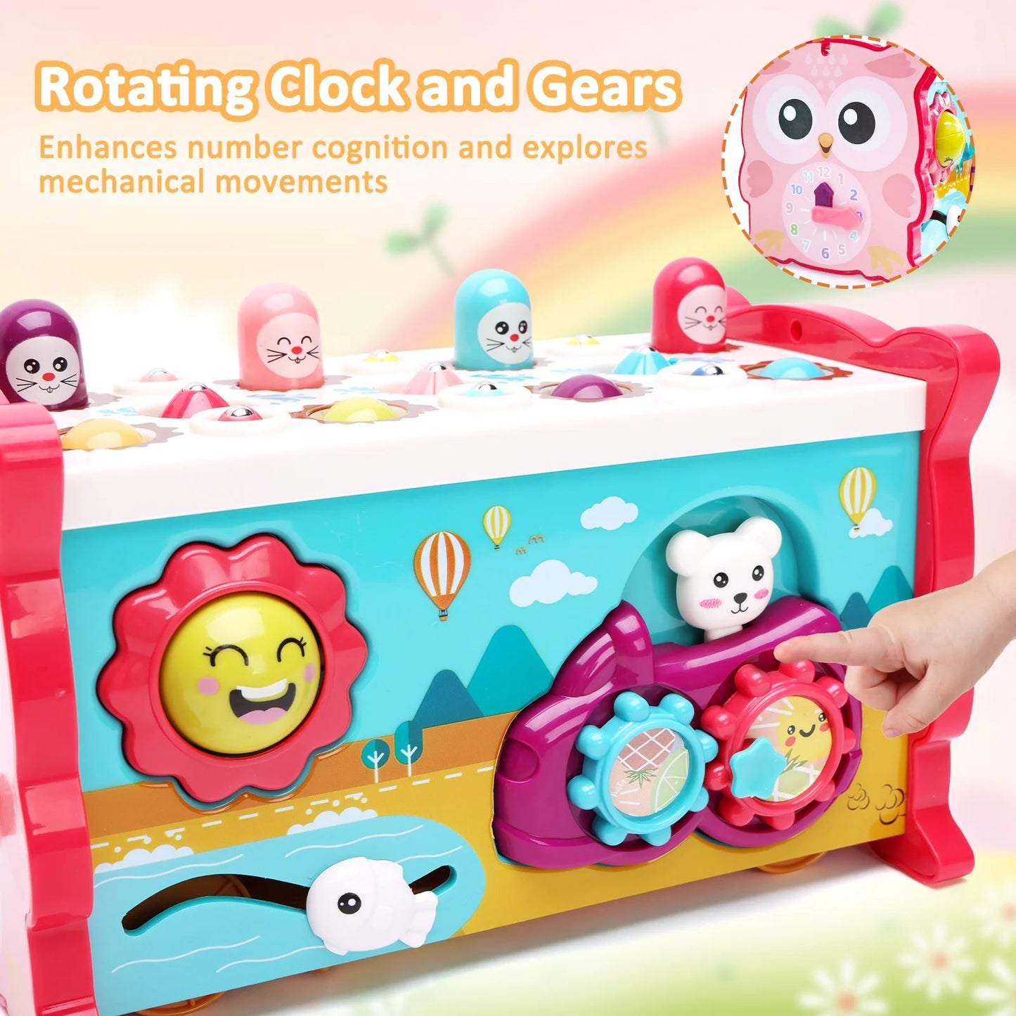 ORFELD Learning Toys 8 in 1 Baby Busy Toys Toddler Educational Gifts for Kids 1- 3Y Boys & Girls