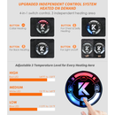 Women's Heated Vest with Battery Pack (Black,XL)