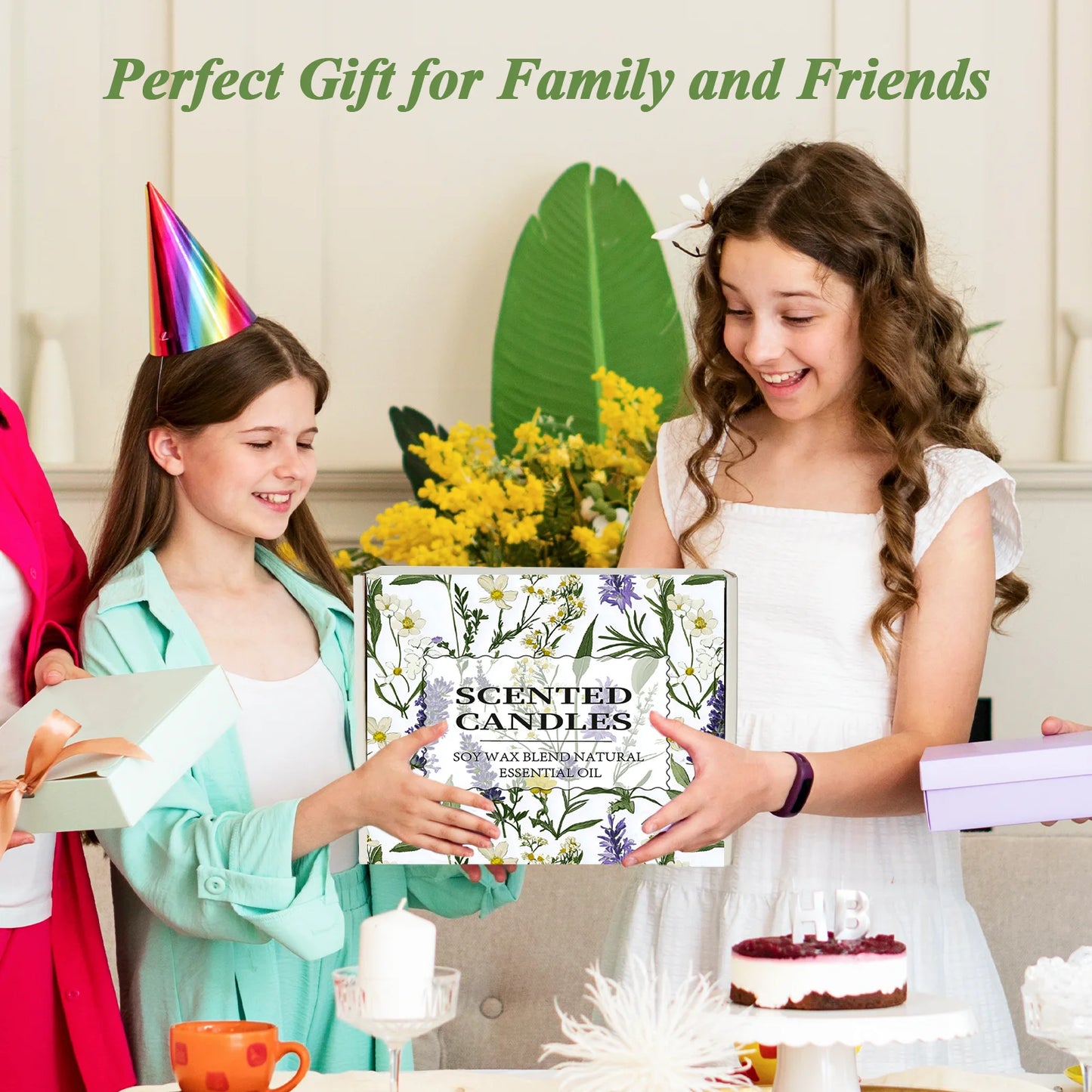 ORFELD Scented Candles Set, 4 Pack 32oz Soy Candles for Home Scented, Gifts for Women Men