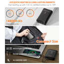 Women's Heated Vest with Battery Pack (Black,S)