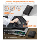 Women's Heated Vest with Battery Pack (Black,XL)