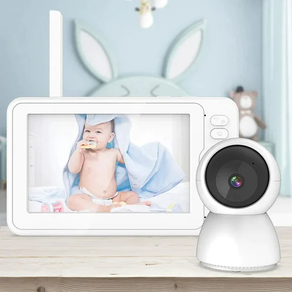 CAUTUM Video Baby Monitor, Indoor Security Camera for Baby Monitor, 720p HD Resolution, Lullaby Player