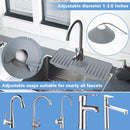 Silicone Faucet Mat for Kitchen, Sink Splash Guard, Sink Draining Pad Behind Faucet, Kitchen Sink Accessories, Faucet Absorbent Mat