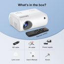 ORFELD Mini Projector, Native 1080P Outdoor Movie Projector, Led HDMI Projector, 9000 Lux x120"