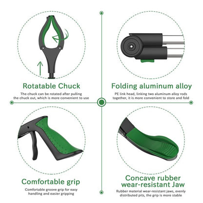 ORFELD Foldable Grabber Reacher Tool, 32" Reaching Grabber with Long Handy Arm Extension for Reaching Aid