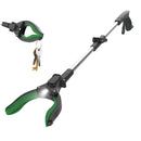 ORFELD Reacher Grabber Tool, 32" Foldable Claw Grabber with Light, Arm Extension