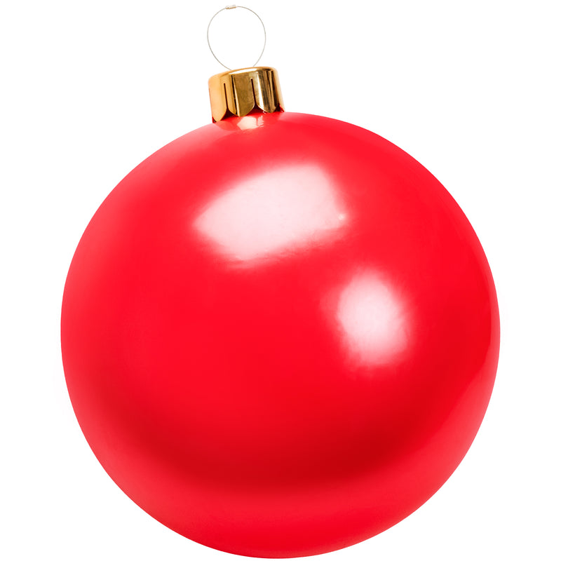 Inflatable Christmas Ornament, 30" PVC Oversize Christmas Balloon Home Yard Decoration Xmas Gift Green