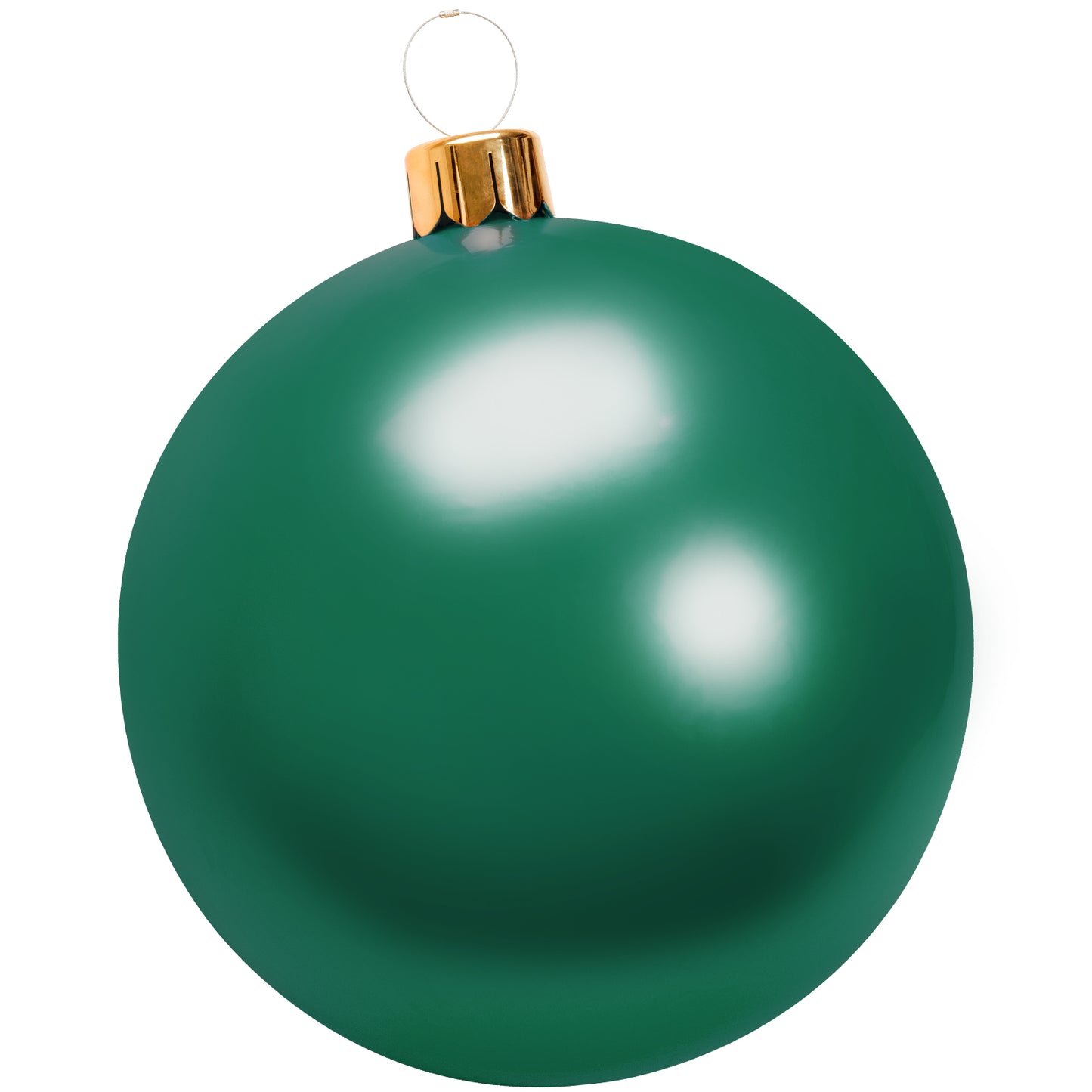 Christmas Inflatable Balloon, 30" CAUTUM Oversize PVC Christmas Ornaments Outdoor Decoration Silver