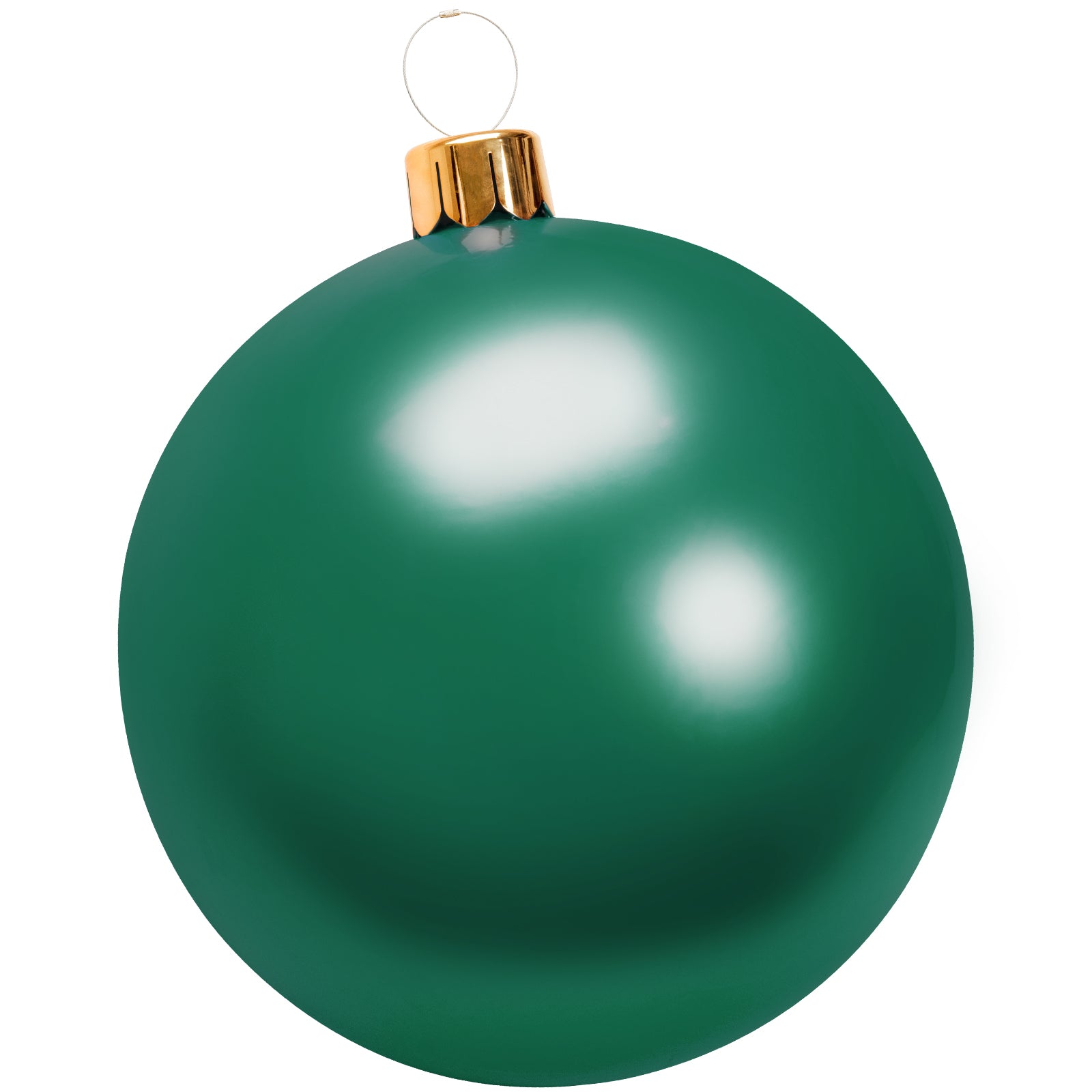 Christmas Inflatable Balloon, 30" CAUTUM Oversize PVC Christmas Ornaments Outdoor Decoration Silver