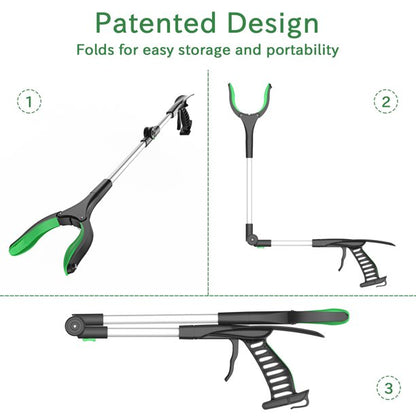 ORFELD Pickup Tool Handicap Reacher, 32" Foldable Trash Picker Grabber with Shoehorn for the Disabled