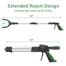 ORFELD Reacher Grabber Tool, 32" Foldable Claw Grabber with Light, Arm Extension
