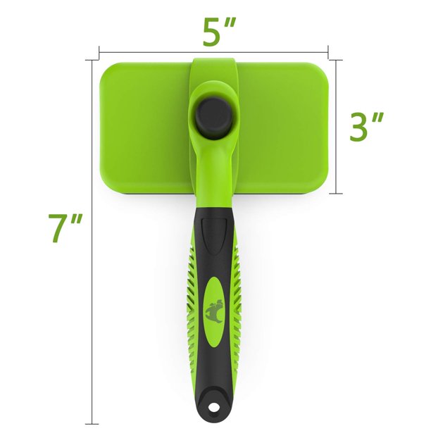 ORFELD Self Cleaning Slicker Brush, Shedding and Grooming Tool for Pets, for Large Medium Small Sensitive Long or Short Hair Dogs, Cats