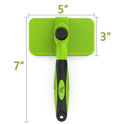 ORFELD Self Cleaning Slicker Brush, Shedding and Grooming Tool for Pets, for Large Medium Small Sensitive Long or Short Hair Dogs, Cats