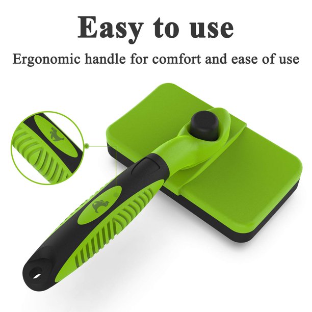 ORFELD Self Cleaning Slicker Brush, Shedding and Grooming Tool for Pets, for Large Medium Small Sensitive Long or Short Hair Dogs, Cats