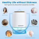 HOMPANY Dehumidifier, 38oz 1100ml Dehumidifiers, 2200 Cubic feet 240sq ft Dehumidifier with 7 Colors LED Light and Auto Shut-off for Basements, Bathroom, Bedroom
