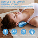 Neck and Shoulder Relaxer, Cervical Traction Device Neck Stretcher for TMJ Pain Relief, Chiropractic Pillow Blue