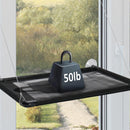 Cat Window Perch, ORFELD Cat Hammock Window Seat L 24" x W 15", Safety Cat Shelves, Black