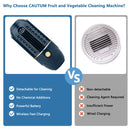 Fruit and Vegetable Cleaner Machine, CAUTUM Wireless Food Washing Machine for Cleaning Fruit, Meat, Toys