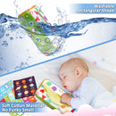 Baby Tissue Box Toy, CAUTUM Soft Pull Along Sensory Box for Toddlers, Crinkle Paper Boys Girls Early Education Toy Gift