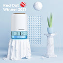 HOMPANY Dehumidifier, 38oz 1100ml Dehumidifiers, 2200 Cubic feet 240sq ft Dehumidifier with 7 Colors LED Light and Auto Shut-off for Basements, Bathroom, Bedroom