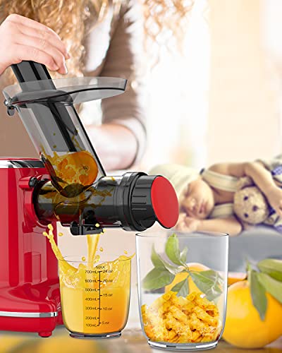 ORFELD Masticating Juicer for Fruits & Vegetable Cold Press Juicer wit
