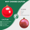 Christmas Inflatable Ornaments, 30" CAUTUM Oversize PVC Home Decorations Festive Gift Balloons Red