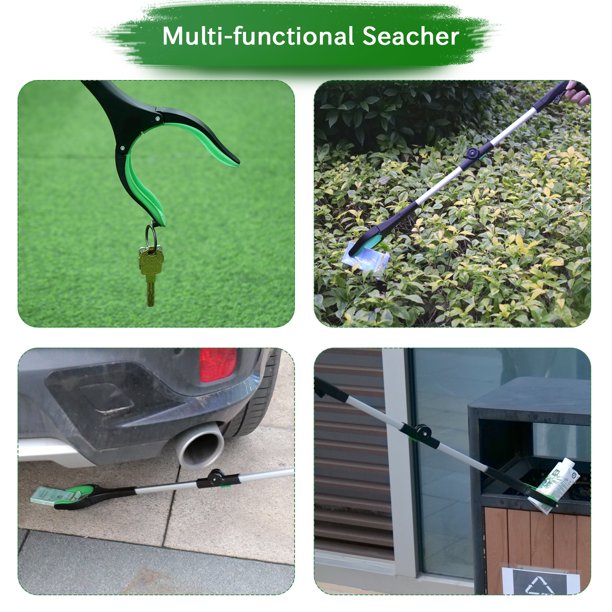 Reacher Grabber Pickup Tool, ORFELD Foldable 32" Trash Claw Picker, Reaching Aid Tool with Shoehorn for the Disabled